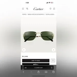 Cartier sunglasses 100% Authentic with receipt of purchase. Brand new. Cartier Sunglasses CT0464S-008 55 Men upc 843023175818  main image 4